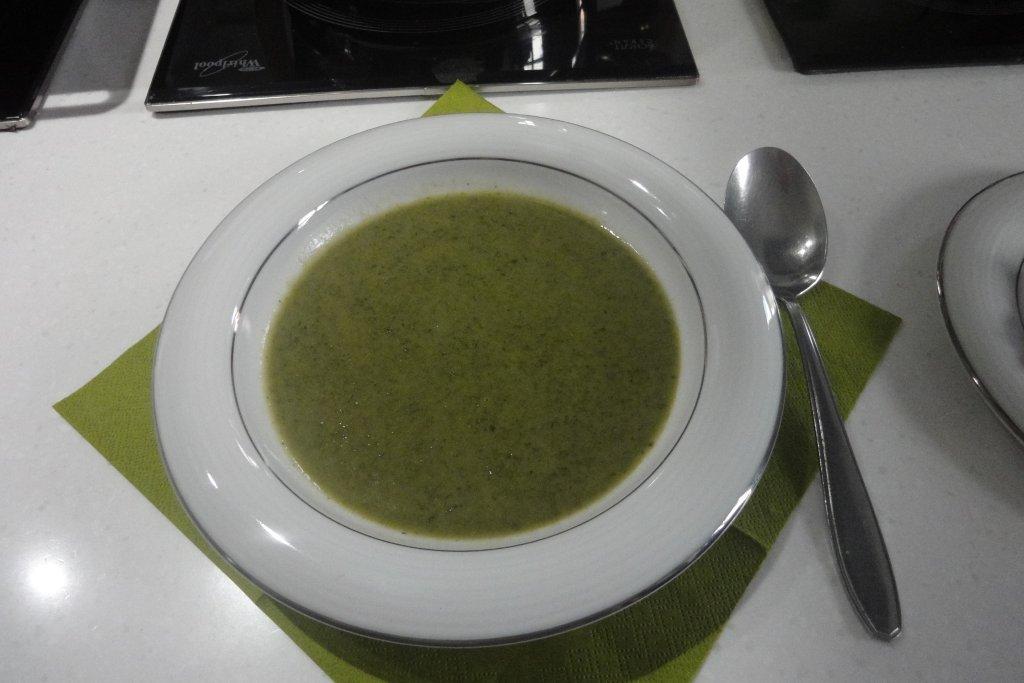 špenátová polévka